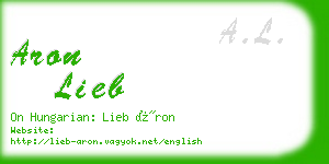 aron lieb business card